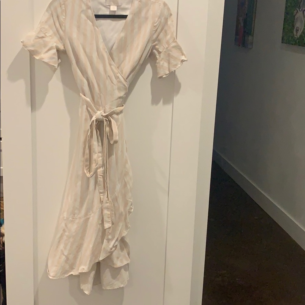 Rachel Parcell Flutter Sleeve Wrap Dress
